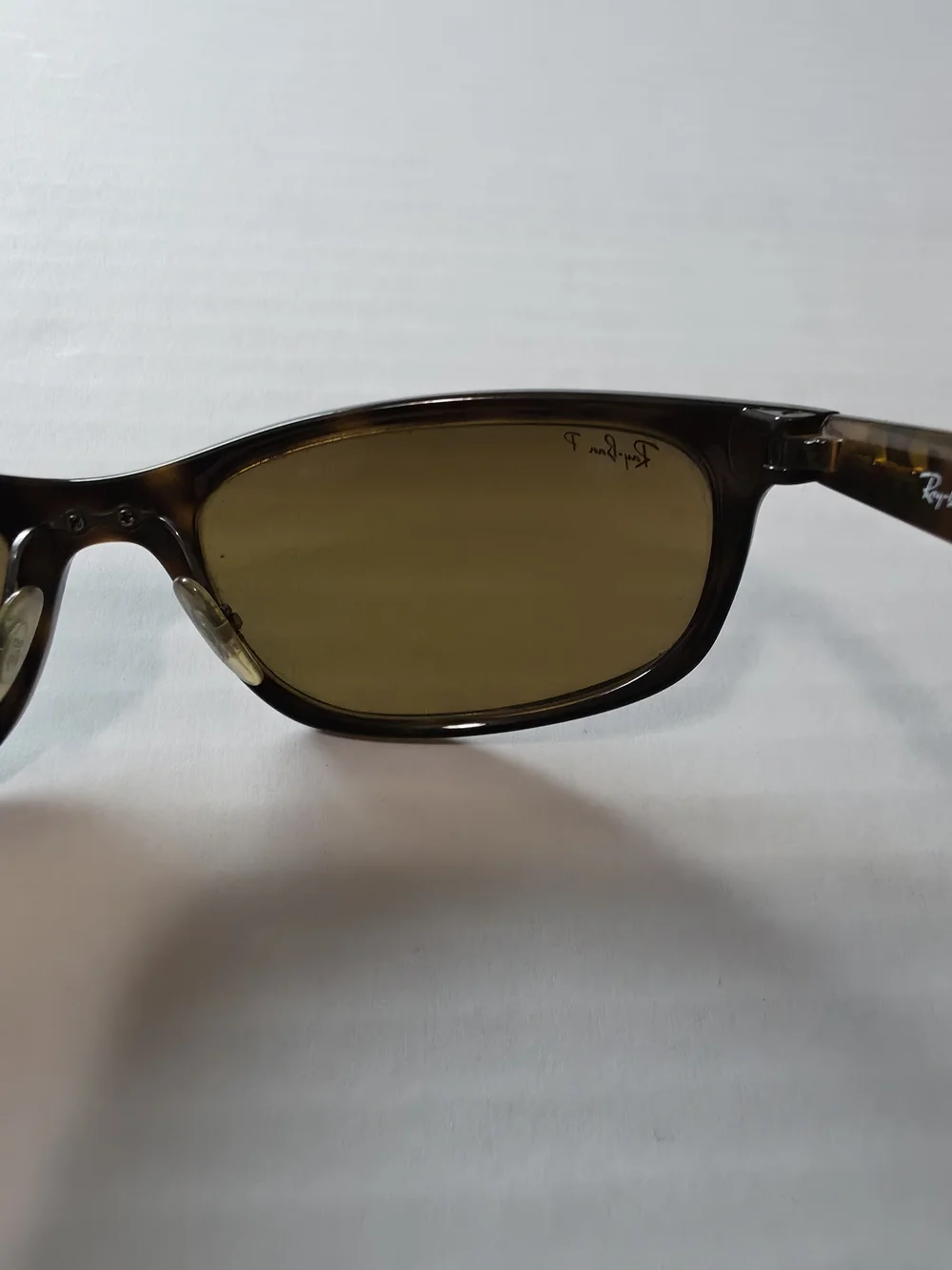 RAY BAN RB4265 710/A2 62 19 BROWN POLARIZED WRAP SUNGLASSES